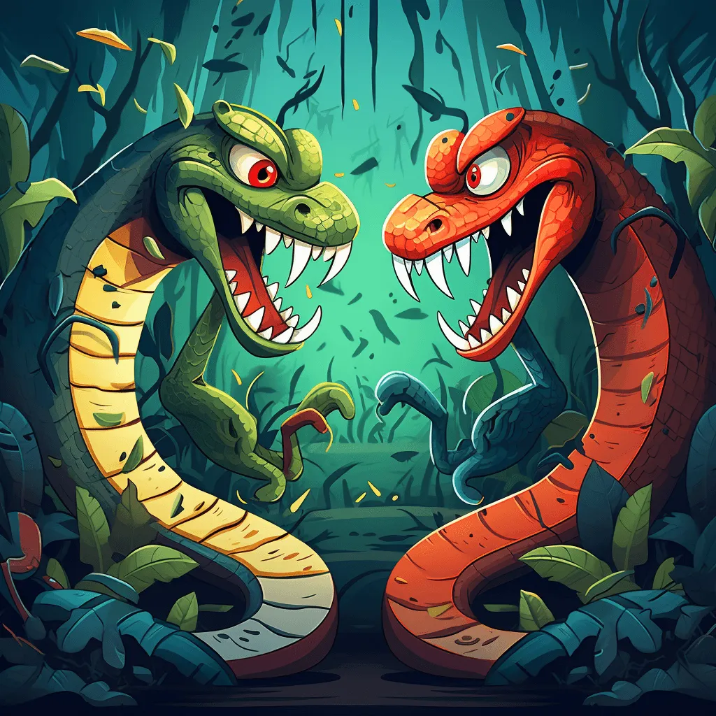 Pythons duel